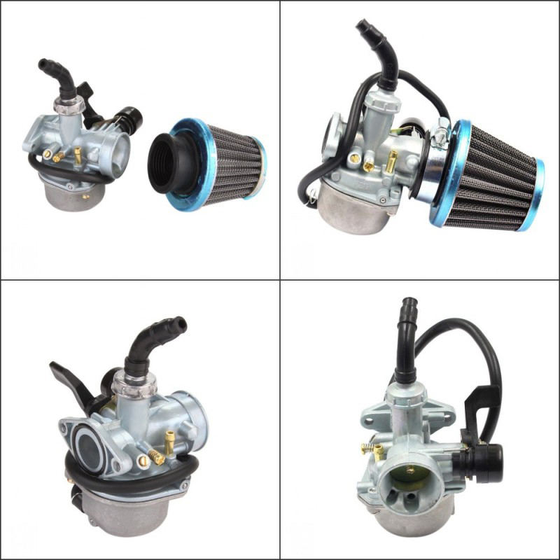 Filtros universales de combustible para carburador, carburador 50cc, 70cc, 90cc, 110cc, 125cc, ATV, moto de cross Go Kart con filtro de aire, Moto Scooter Choke