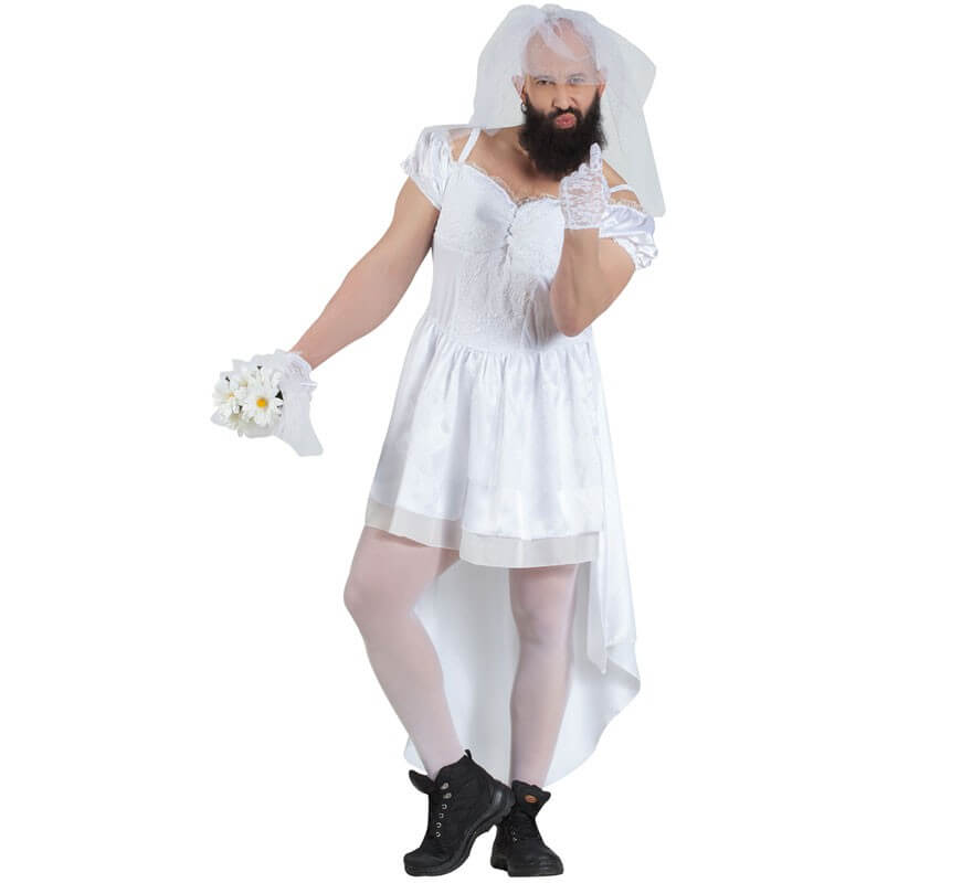 Disfraz de Novia para hombre - Despedidas de soltero/Cachondos - Disfraces para adultos