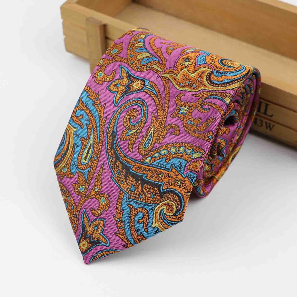 Formele Standaard Size Paisley Stropdas Bruidegom Gentleman Banden Mannen 3.15inch Party Polyester Gravata Slanke Pijl 8cm Zijde tie: 4
