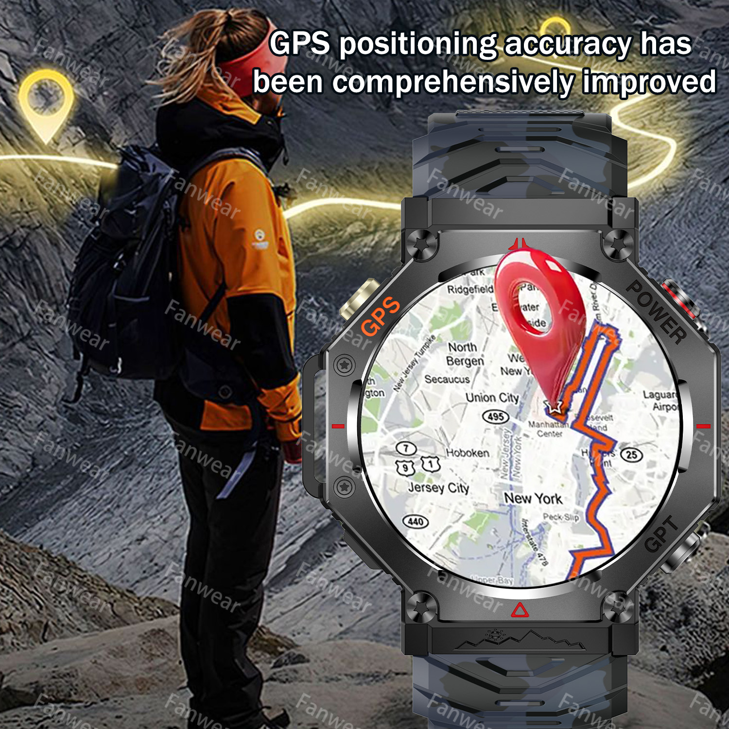 2025 Nuovo sport Militare Smartwatch Da Uomo per Xiaomi T-Rex 3 GPS Astuto Della Vigilanza 5 ATM Impermeabile costruito-in doppio-gruppo musicale GNSS bussola