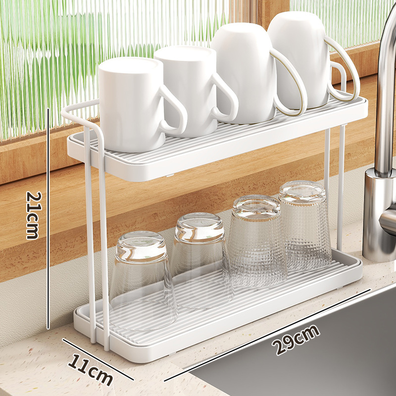 Coffee Cup Stand Cup Rack Multifunctional Storage Rack Household Removable Non Slip Mugs Cups Organizer Cup Drying Rack: MULTI