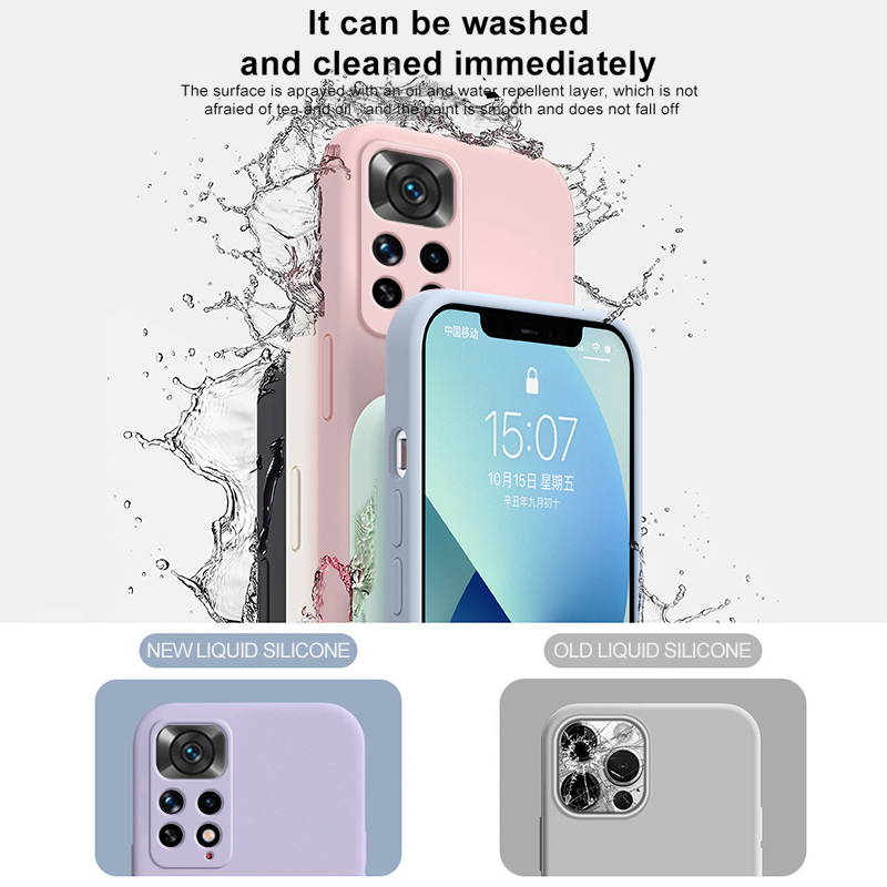 Redmi Note 11 Pro Global coque Original Liquid Silicone Phone couverture For Xiaomi Redmi Note 11 Pro Note11 Pro Plus 5G Soft Cover