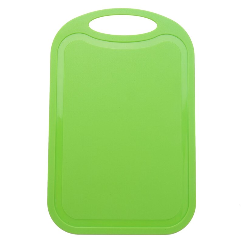 Plastic Chopping Block Meat Vegetable Cutting Board Non-Slip Anti Overflow With Hang Hole Chopping Board: green