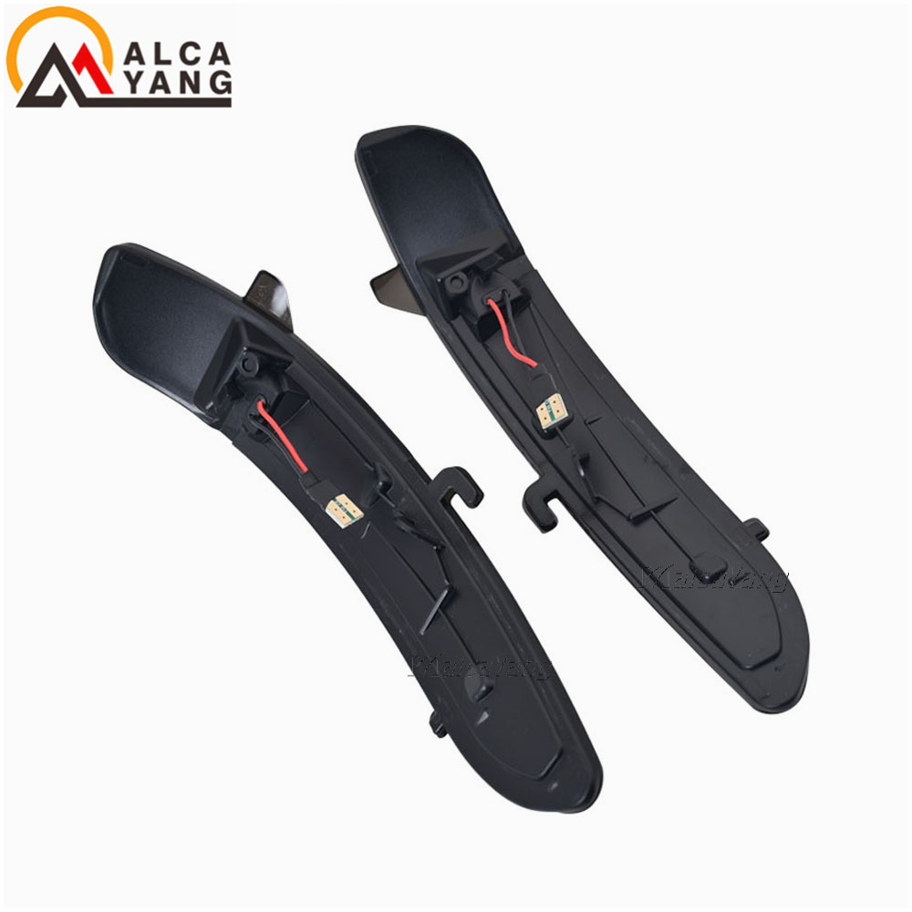 For Peugeot 208 For Citroen C3 C4 2PCS Dynamic LED Side Mirror Blinker Lights Sequential Turn Signal Indicator Lamps