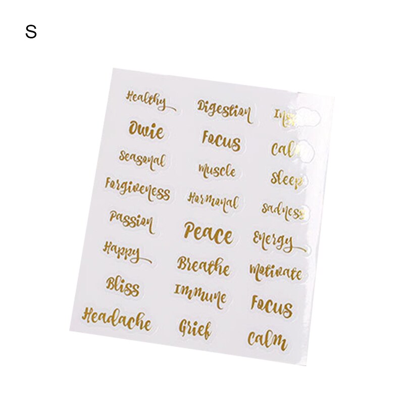 Golden Words Text Stickers Happy Planner Diary Scrapbooking Stickers Art Supplies EIG88: small