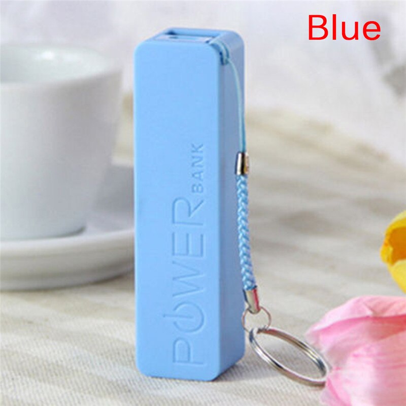 JETTING Draagbare Power Bank 18650 Externe Backup Battery Charger Met Sleutelhanger Factor Loest Prijs: Blauw