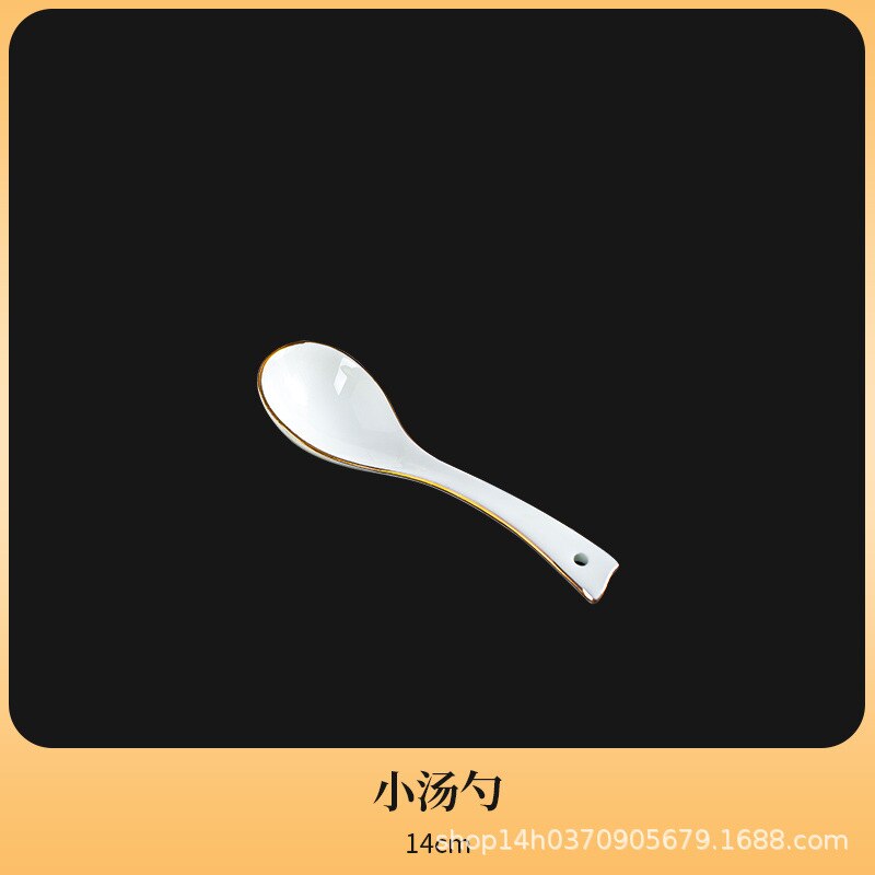 Dinner Luxury Plate Set Ceramic Christmas Food Porcelain Dinner Sets Dessert Breakfast Platos De Cena Nordic Dinnerware DL60PZ: spoon