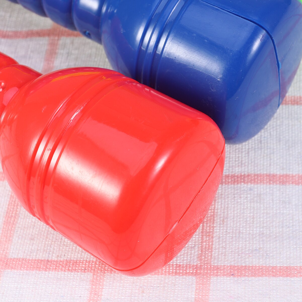 4 Pcs Plastic Dumbbells Ergonomic Children Kindergarten Morning Exercise Barbells Hand Bar Kids Dumbbells Fitness Equipment