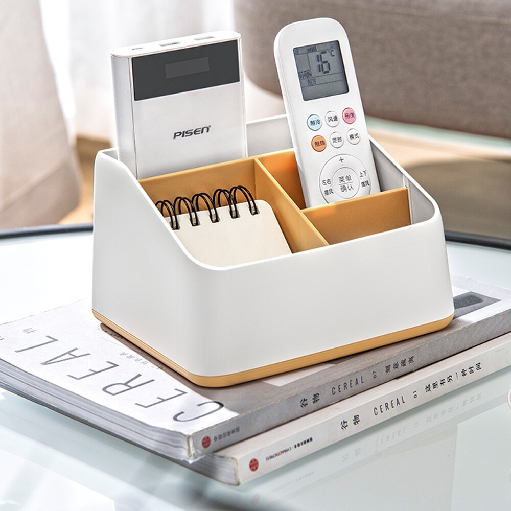 Duurzaam Plastic Pen Papier Bureau Houder Cosmetische Case Container Afstandsbediening Houders Home Kantoorbenodigdheden Opslag