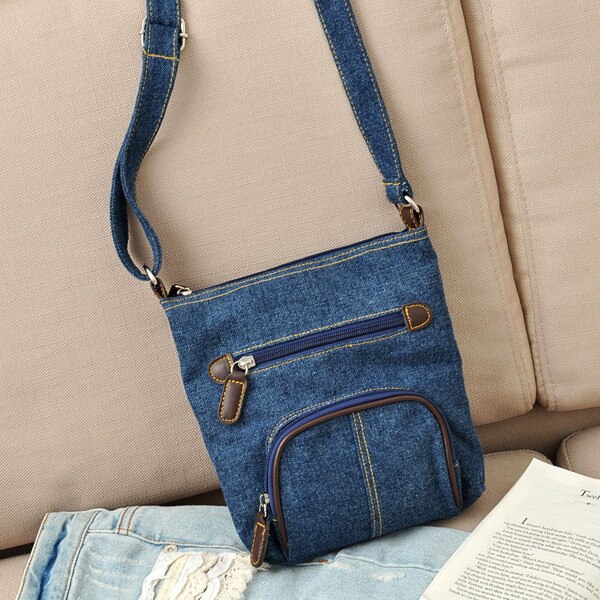 Blue Denim Handtas Kleine Handtas Voor Mannen Vrouwen Crossbody Zak Zomer Zakken Voor Vrouwen Daily Casual Crossbody Tassen
