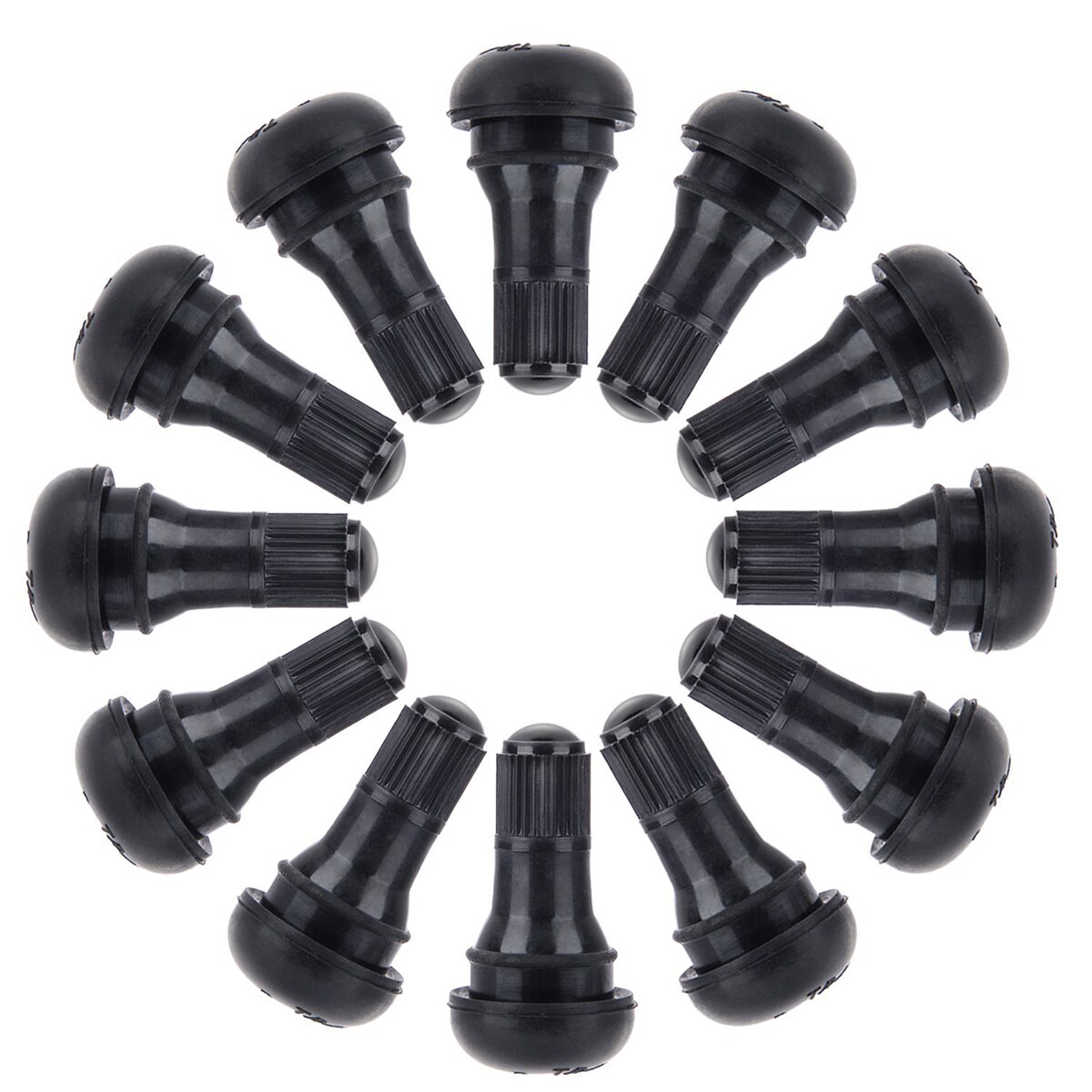 12 stk sort tr -412 gummi snap-in ventilstammer dæk dæk ventil stammer  a20