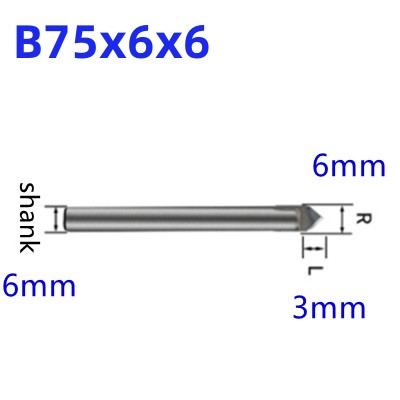 Cortador de grabado de mármol y piedra, brocas enrutadora de granito, torno de carburo CNC, cuchillo grabador para tallar azulejos, herramienta fresadora de perforación: 32 mm