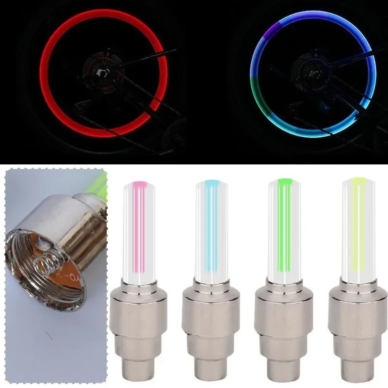 Fahrrad Speichen Lichter Fahrrad LED Licht Reifen Ventil Kappe Taschenlampe Rad Speichen Leichte Auto Motorrad Zubehör