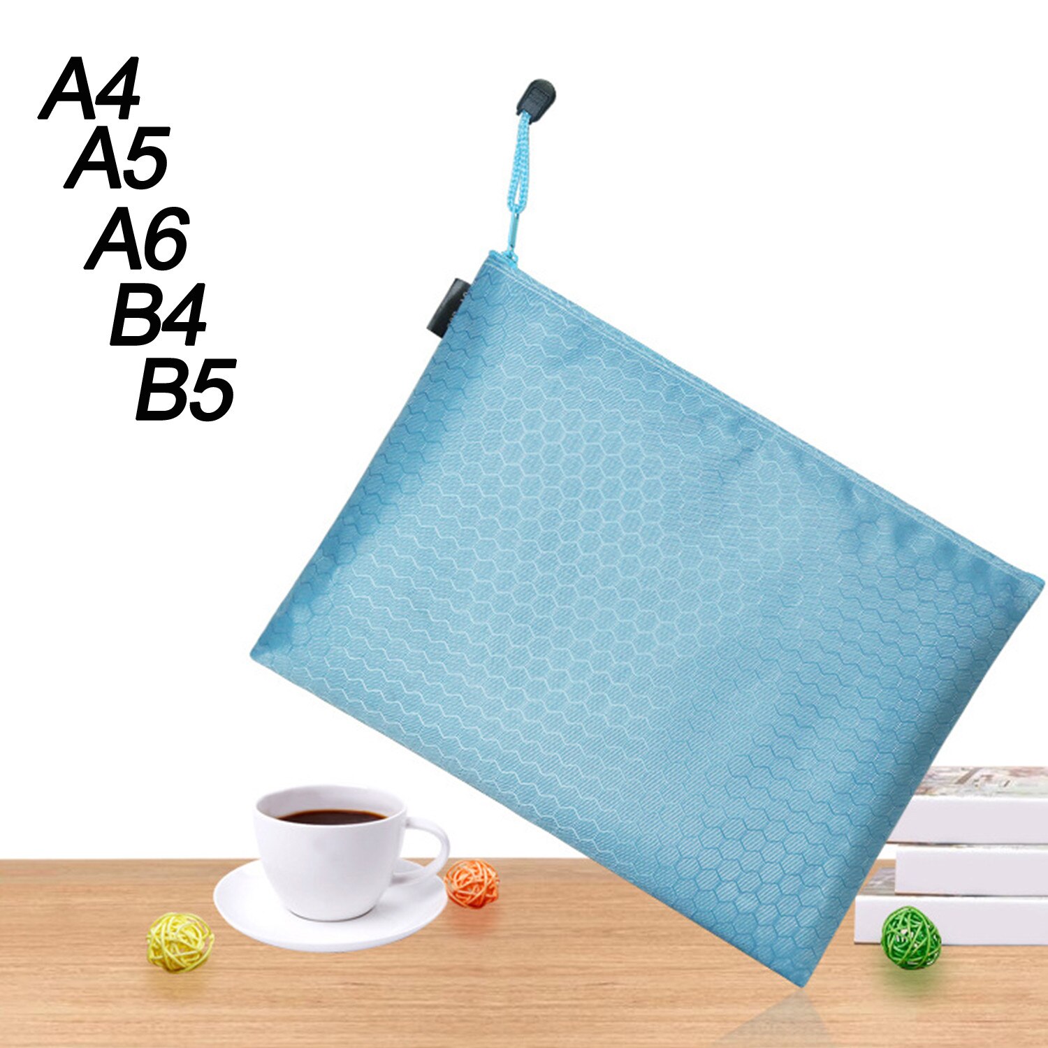 Zipper Paper File Folder Pouch Colorful Single Layer canvas Cloth Book Pencil Pen Case Bag File Document Bags supplies