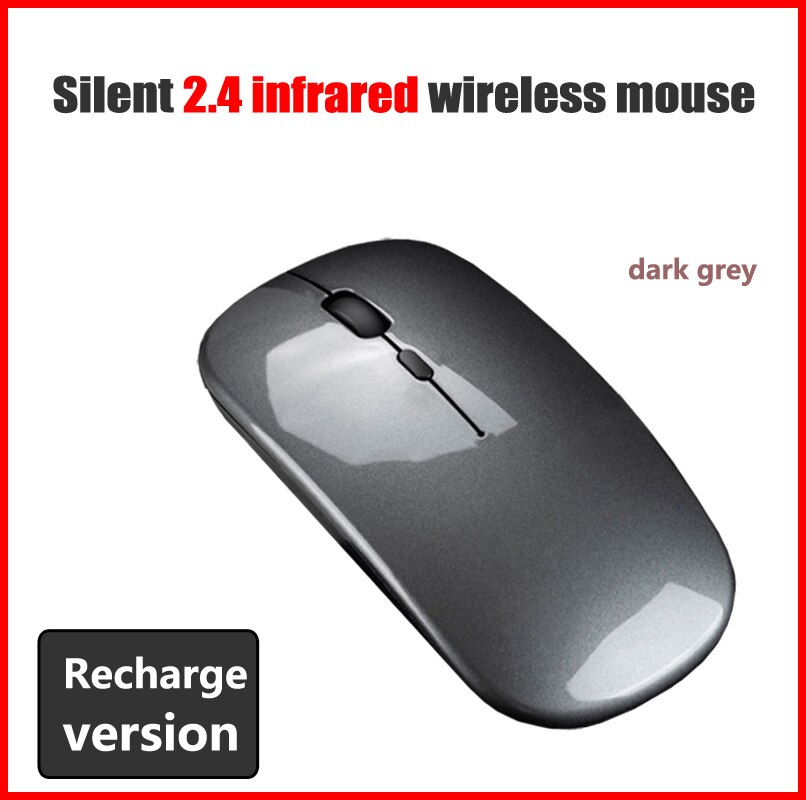 Wireless Silent Mouse LED Backlit Rechargeable USB Ergonomic Optical Gaming Desktop PC Laptop