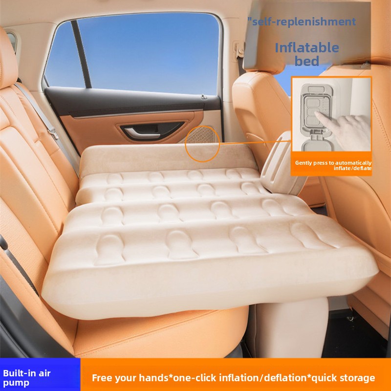 Cama inflable automática para coche, colchón para dormir trasero de coche, colchón de viaje, colchón de aire portátil para coche
