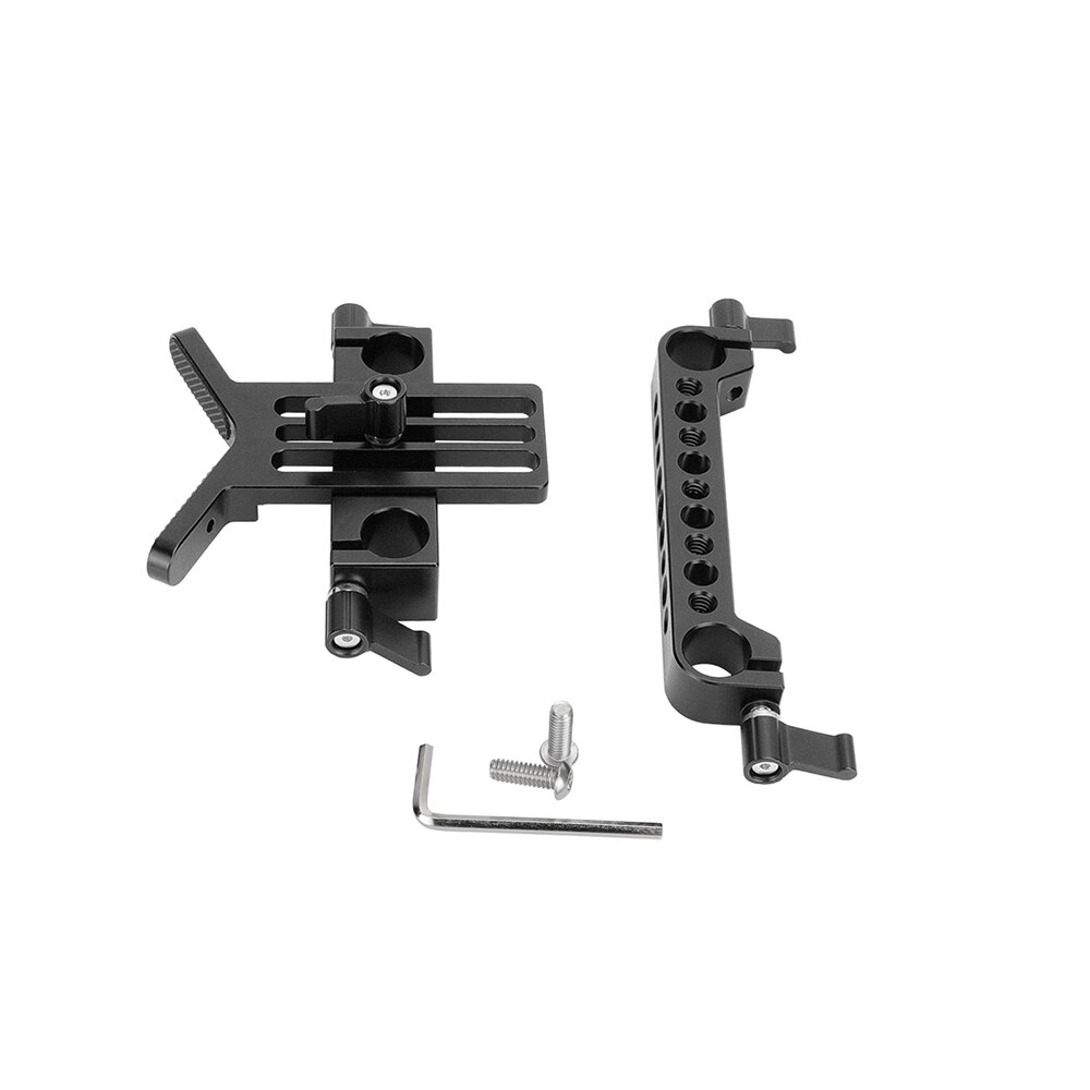 SZRIG Adjustable Lens Y Support Mount Adapter Dual 15mm Rail Block Rod Clamp For DSLR Rig Rod Support System Camera Photo Studio