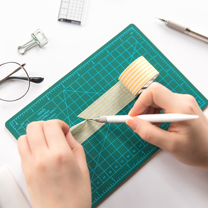 Snijden Matten A2 Grid Dubbelzijdig Plaat Graveren Model Mediated Mes Schaal Cut Kartonnen School Office Supply Papier cut