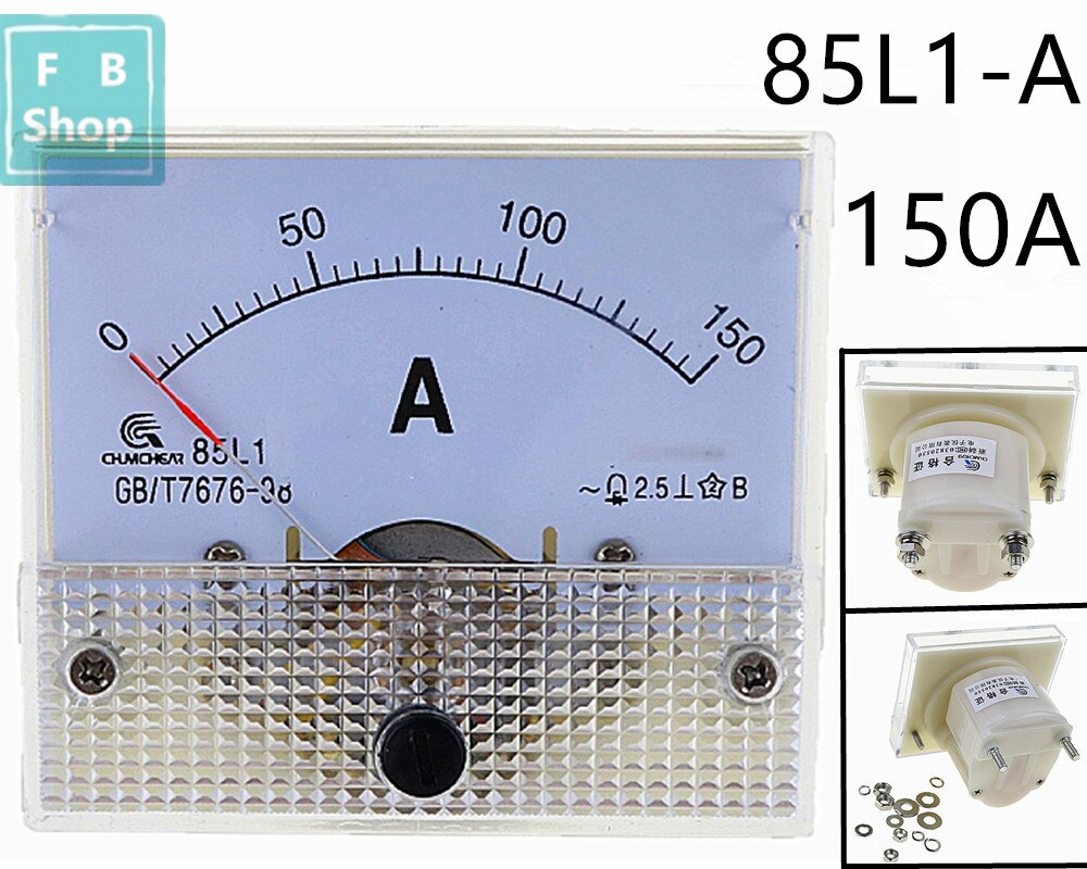 Panneau de mesure AC 85L1 150A, 1 pièce, ampèremètre analogique, jauge de courant à cadran