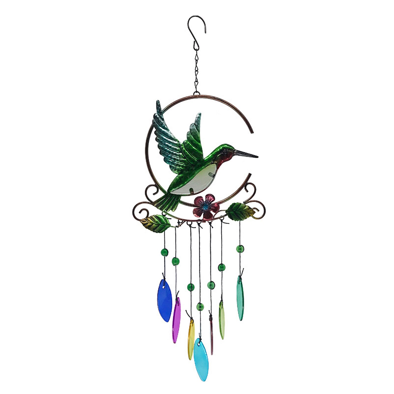 5 Tuned Metal Tubes Wind Chimes Outdoor Amazing Grace Music Sound 36inch Home Pendant: style F1