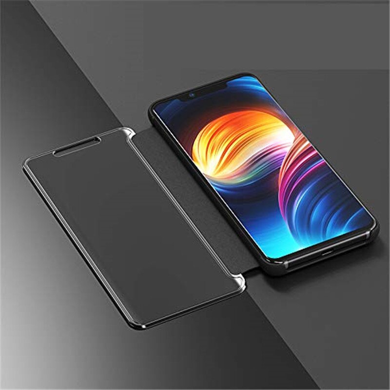 Voor OPPO Realme 5 Realme5 Case Luxe Slimme Spiegel Flip volledige Bescherming Cover Voor OPPO Realme 5 RMX1911 Schokbestendig Telefoon cover