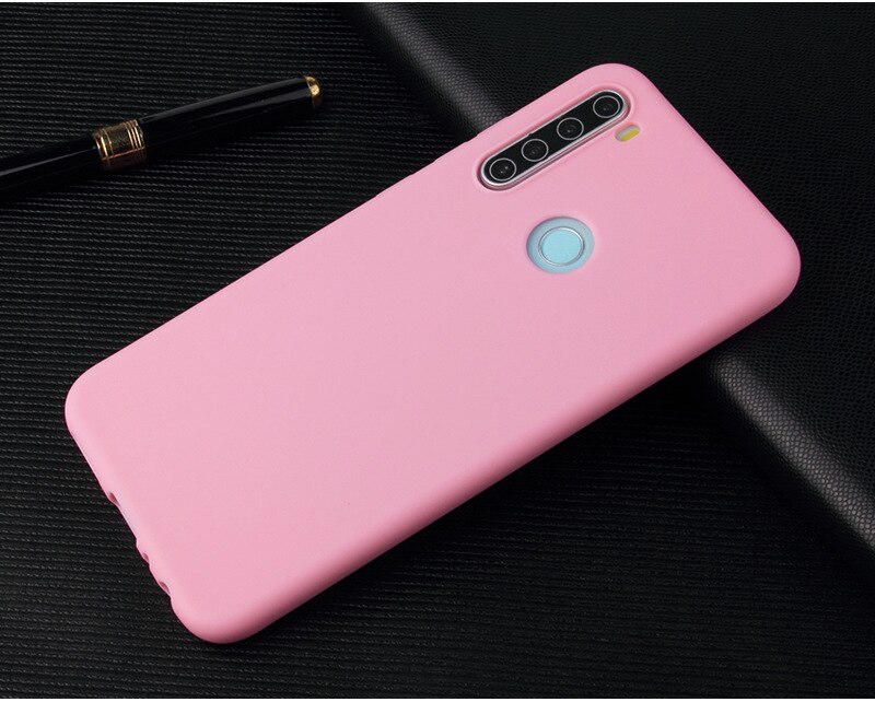 Redmi Note 8 8 T Soft Silicon Tpu Case Voor Xiaomi Redmi Note8 8 T Matte Candy Kleur Cases Opmerking 8 T Bumper Back Cover: Redmi Note 8T / Roze