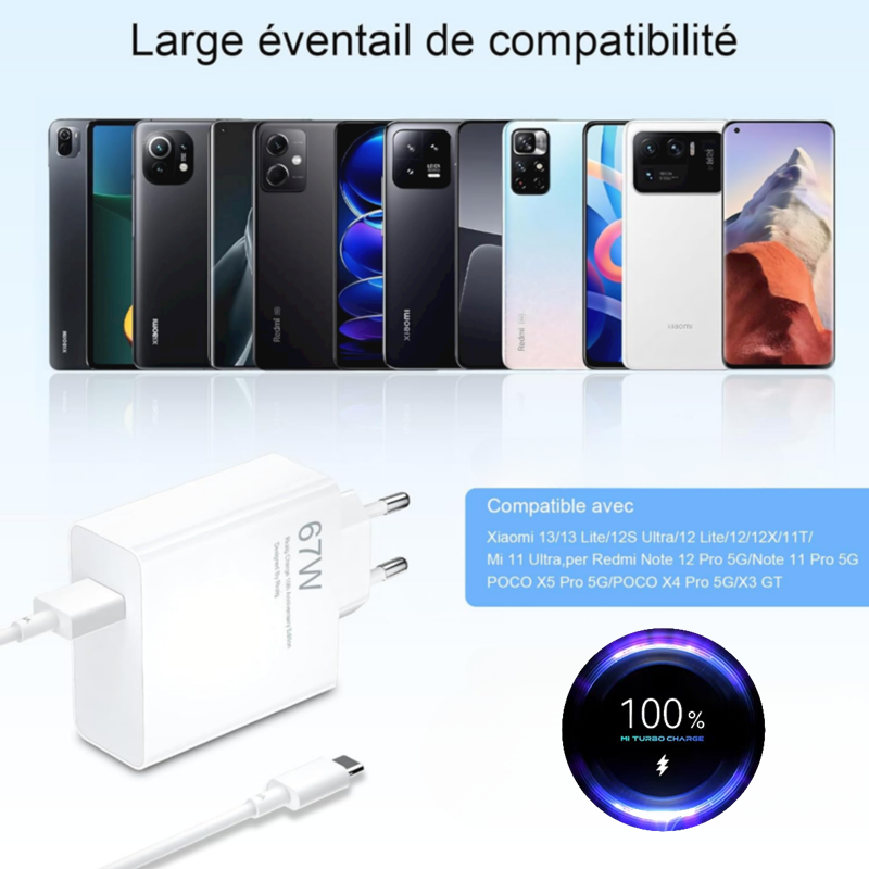 6a 67w eu erittäin nopea laturi xiaomi 10 11 12 lite 13 redmi note 10 11t 12t 13 poco  f4 f5 x4 x5 pro type-c usb-latauskaapeli