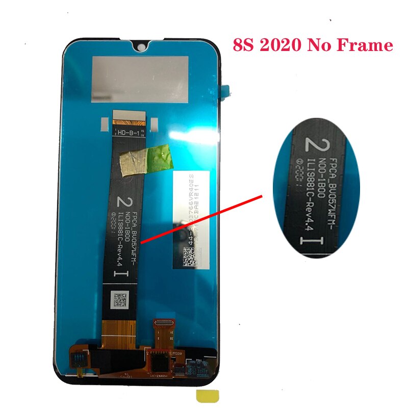 5.71 "Original display für Huawei Ehre 8S KSA-LX9 KSE-LX9 LCD display + touch screen digitizer montage mit rahmen reparatur kit: 8s 2020 no frame