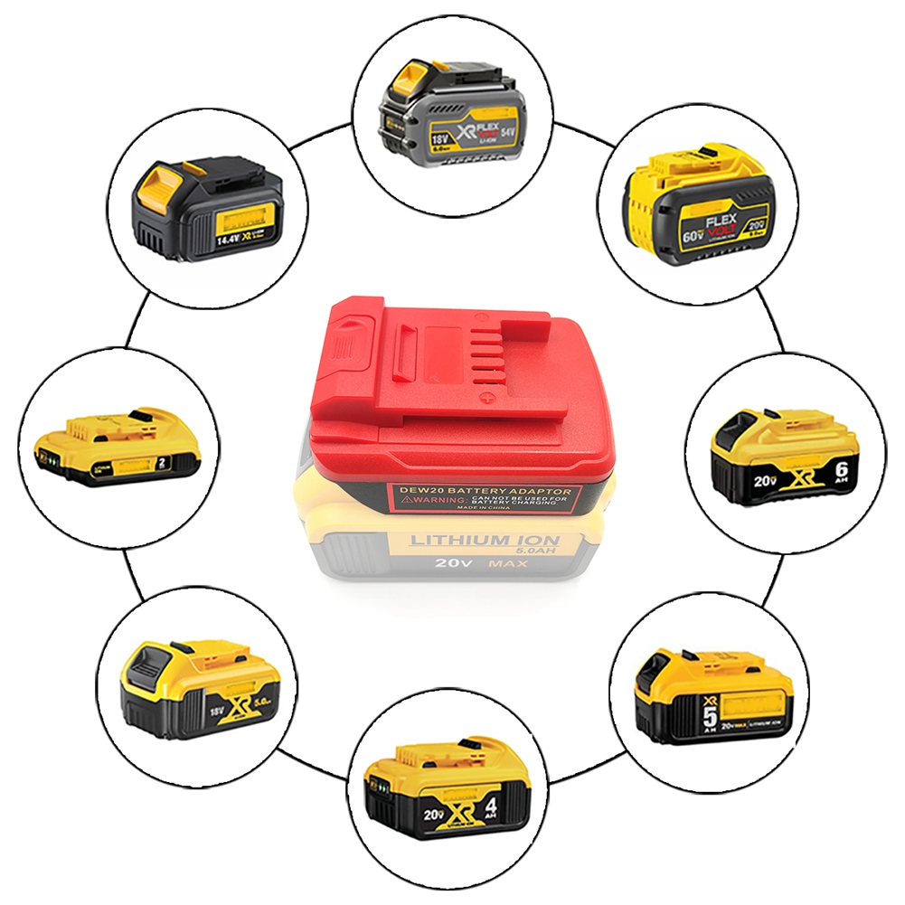 Akku-Werkzeug-Adapter-Konverter für Dewalt 18 V 20 V Li-Ion-Akku für Einhell Energie X-Veränderung 18 V Li-Ion-Akku-Werkzeug