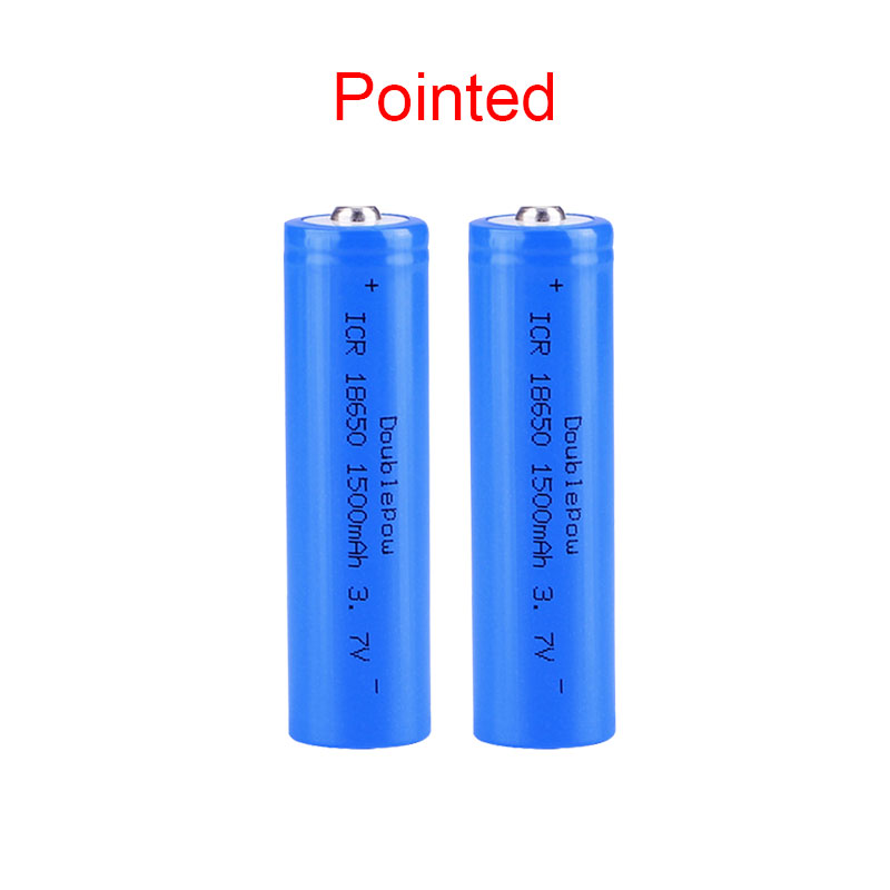 NUOVA batteria Doublepow 18650 batteria ricaricabile al litio 3.7V 1500mah 18650 per torcia elettrica ecc: Rosso