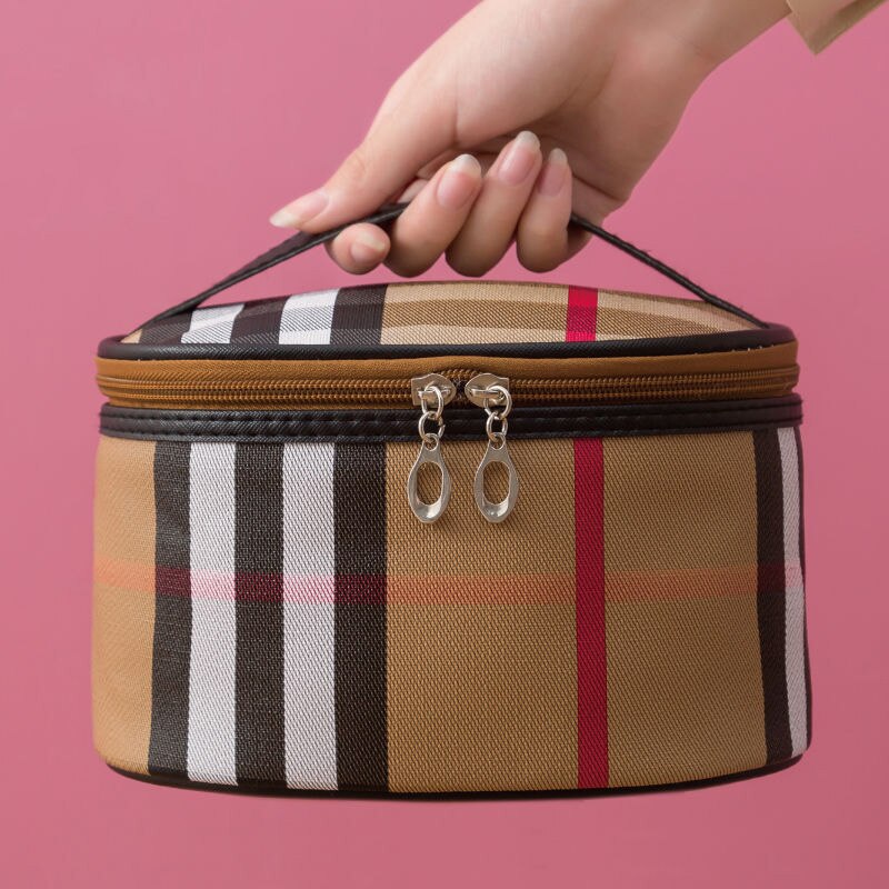 Bolsa de almacenamiento de cosméticos portátil de gran capacidad impermeable de con múltiples patrones, almacenamiento de viaje simple multifuncional