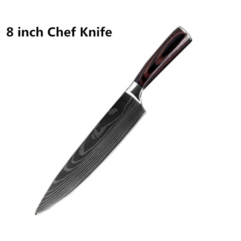 Kitchen Knives set Chef knife Tool High Carbon Stainless Steel Santoku knife Sharp Cleaver Slicing Knife Best Choice for Kitchen: chef knife02