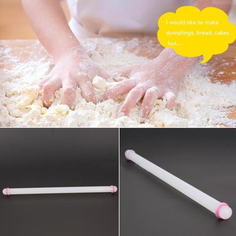 Bakken 50*2.5 cm 1 PC 50 cm Non-stick Fondant Cake Keuken Deegroller Plastic Sugarcraft Handig professionele