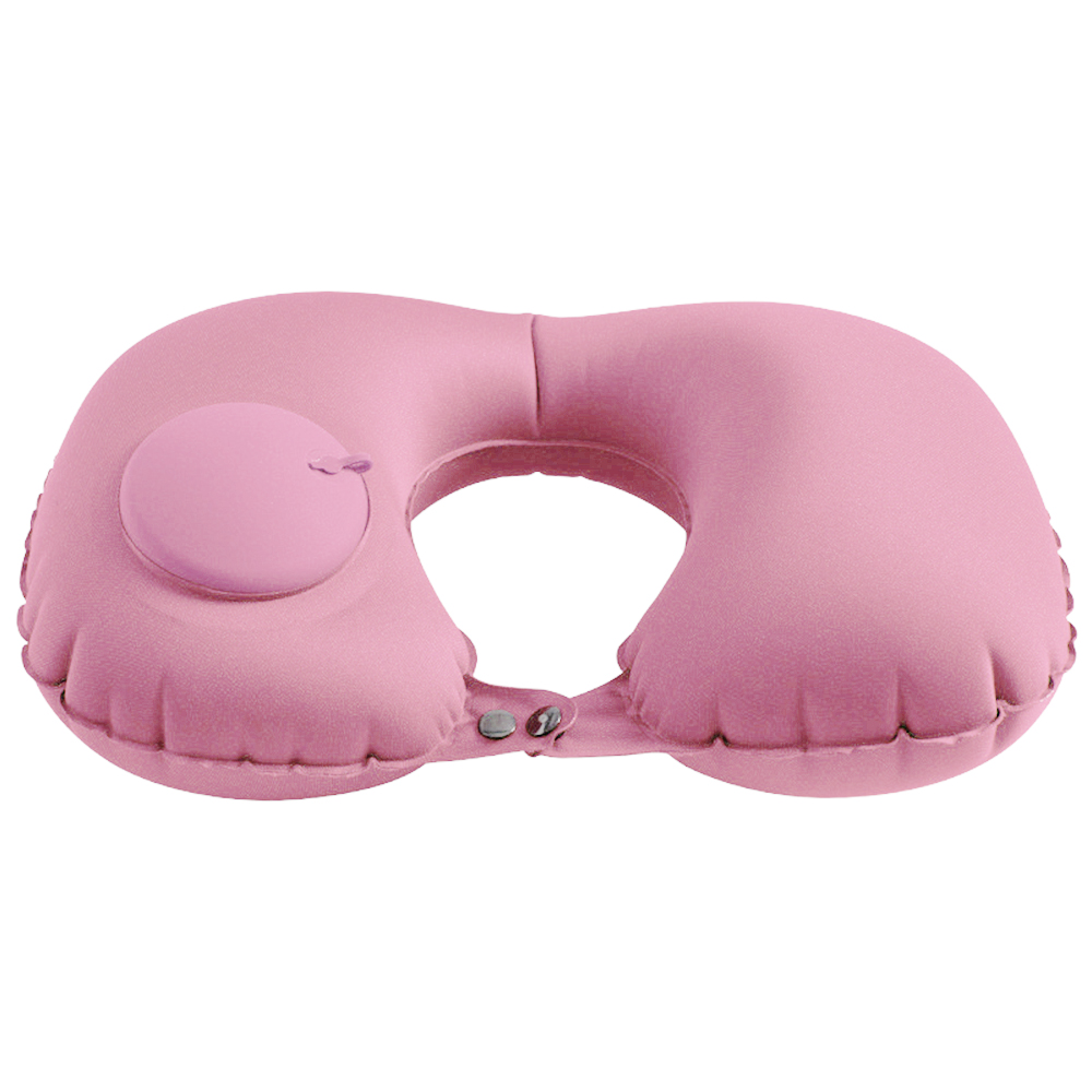 Almohada inflable en forma de U, cojín de protección para el cuello, reposacabezas portátil, soporte para cabeza y cuello,: D
