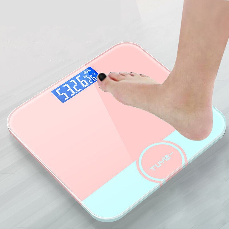 USB Charging Mini Electronic Weighing Scales Smart Body Fat Scale LCD Display Household Body Weight Bathroom Scale Floor Scales