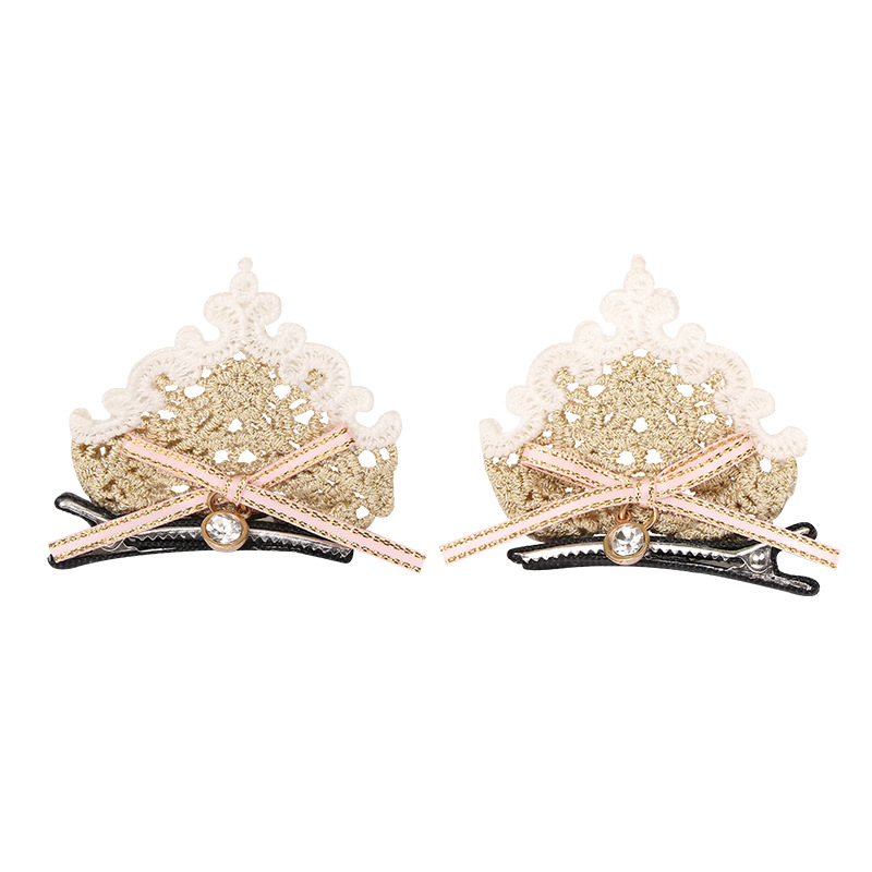 Leuke Meisjes Lolita Accessoires Retro Kant Haarspelden Hoofdbanden Chouchou Prinses Hoofddeksels Kids Haar Accessoires