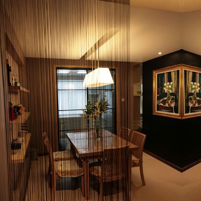 200cm*100cm Panel Fringe String Curtain Room Divider Wedding Drapery