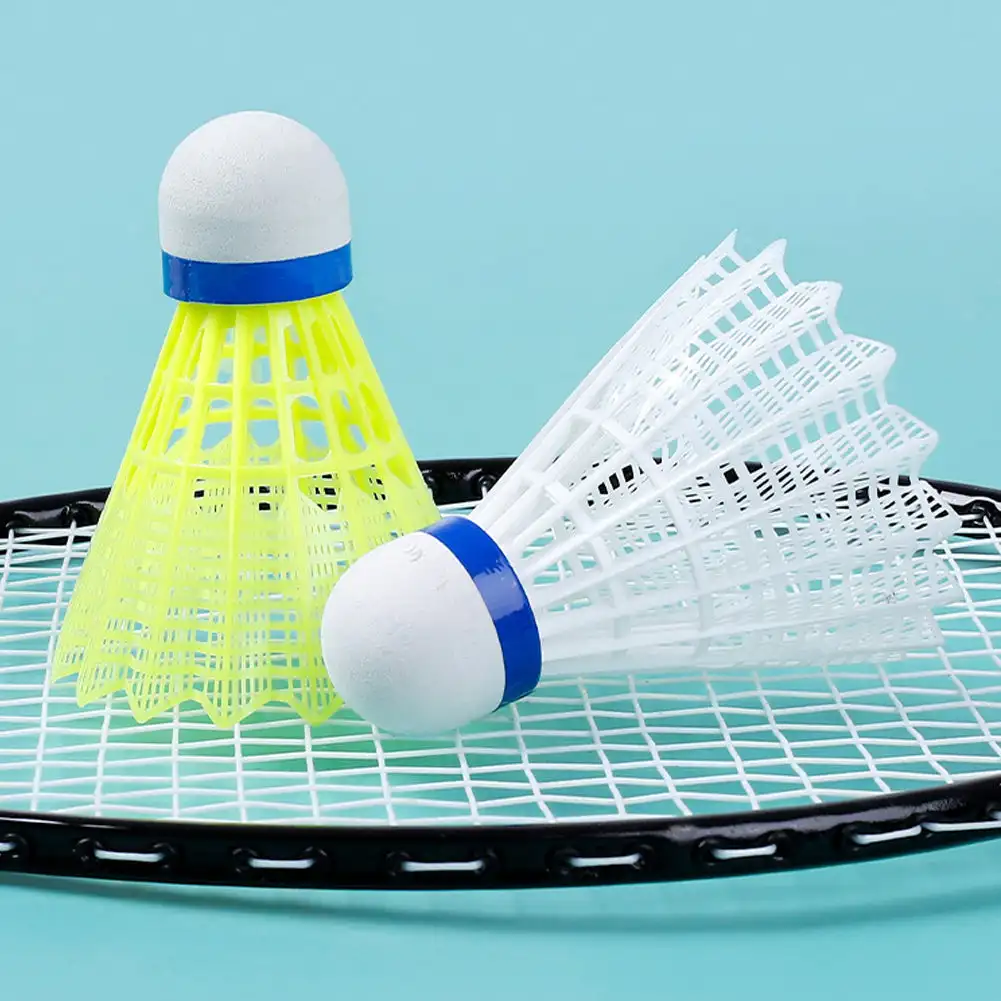 Volante de Bádminton de nailon con gran estabilidad, durabilidad, bolas de entrenamiento para deportes de interior y exterior, 12 unids/set