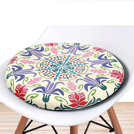 Geheugen katoen ronde pad rotan stoel ronde kruk ronde antislip kussen verdikking persoonlijkheid balkon mat venster pad: D