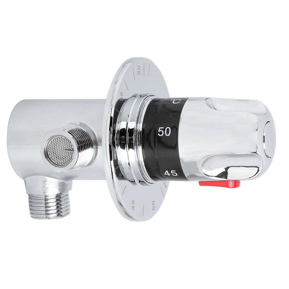 1 Pcs Adjustable Thermostatic Mixer Valve Brass Thermostatic /Cold Water Mixing Temperature Control Valve For Water Heater