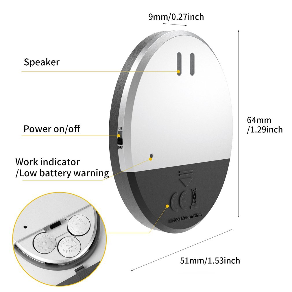 100db Hohe kabellos Anti-diebstahl Alarm Vibration Sensor Für Tür/fenster Intelligente Vibration Alarm Heimat Sicherheit Alarm