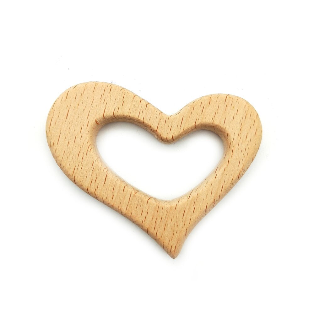 Juguetes de gimnasio para bebé DIY, colgante de collar de madera, juguetes de mordedor de madera de alimentaria, juguetes de dentición de madera: D