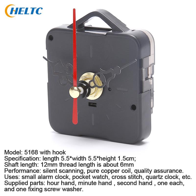 1Set Quartz M5168 Clock Movement Mechanism Hands Wall Repair Tool Parts Sets