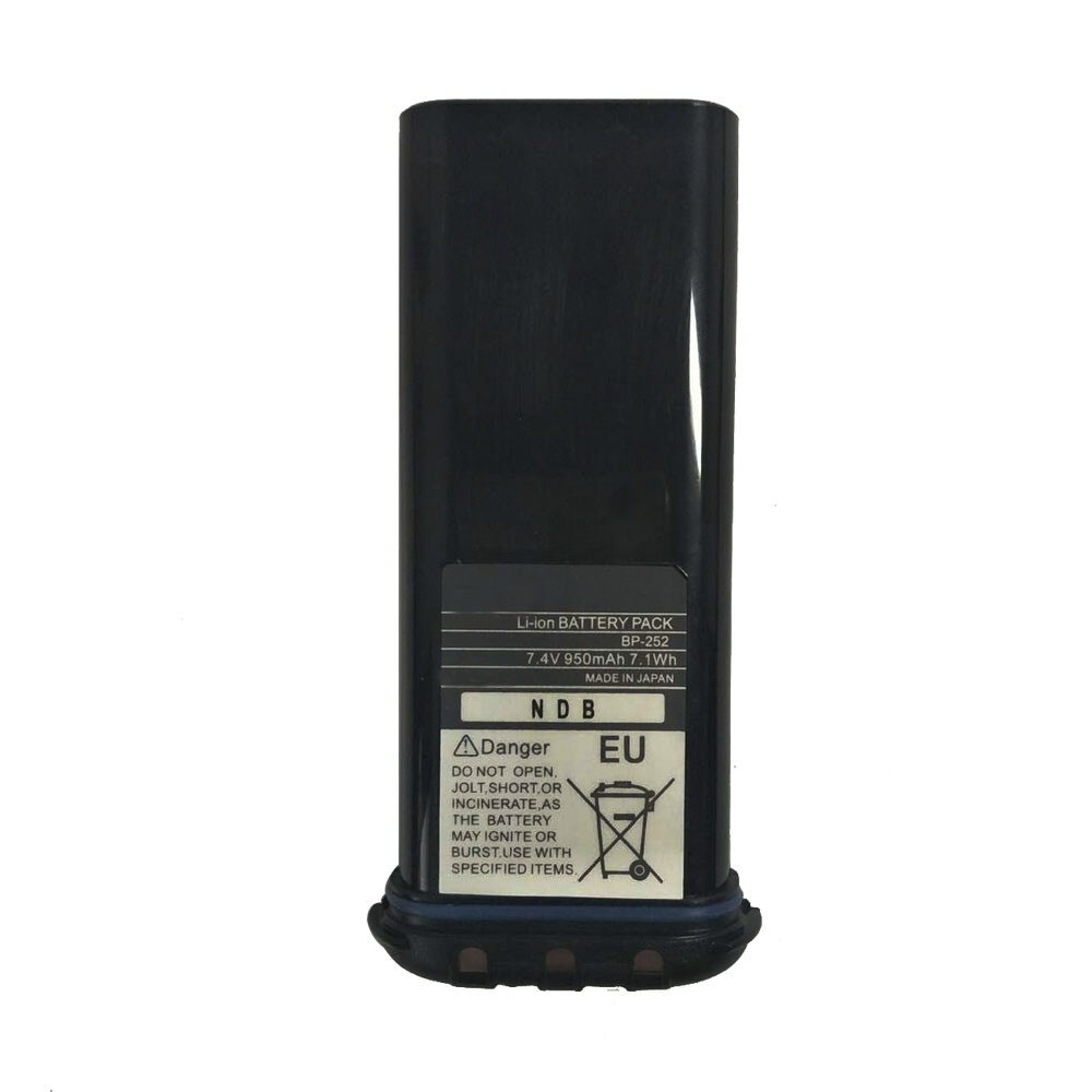 XQF li-ion 7.4 V 950 mAh BATTERIA Per ICOM BP252 l M34 M36 SOSTITUISCE BP241 7.1Wh Radio