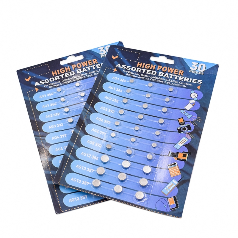 A9LC 30 Stück Knopfzellen-Knopfzellenbatterien für Spielzeug, Schlüssel, Uhrenbatterie