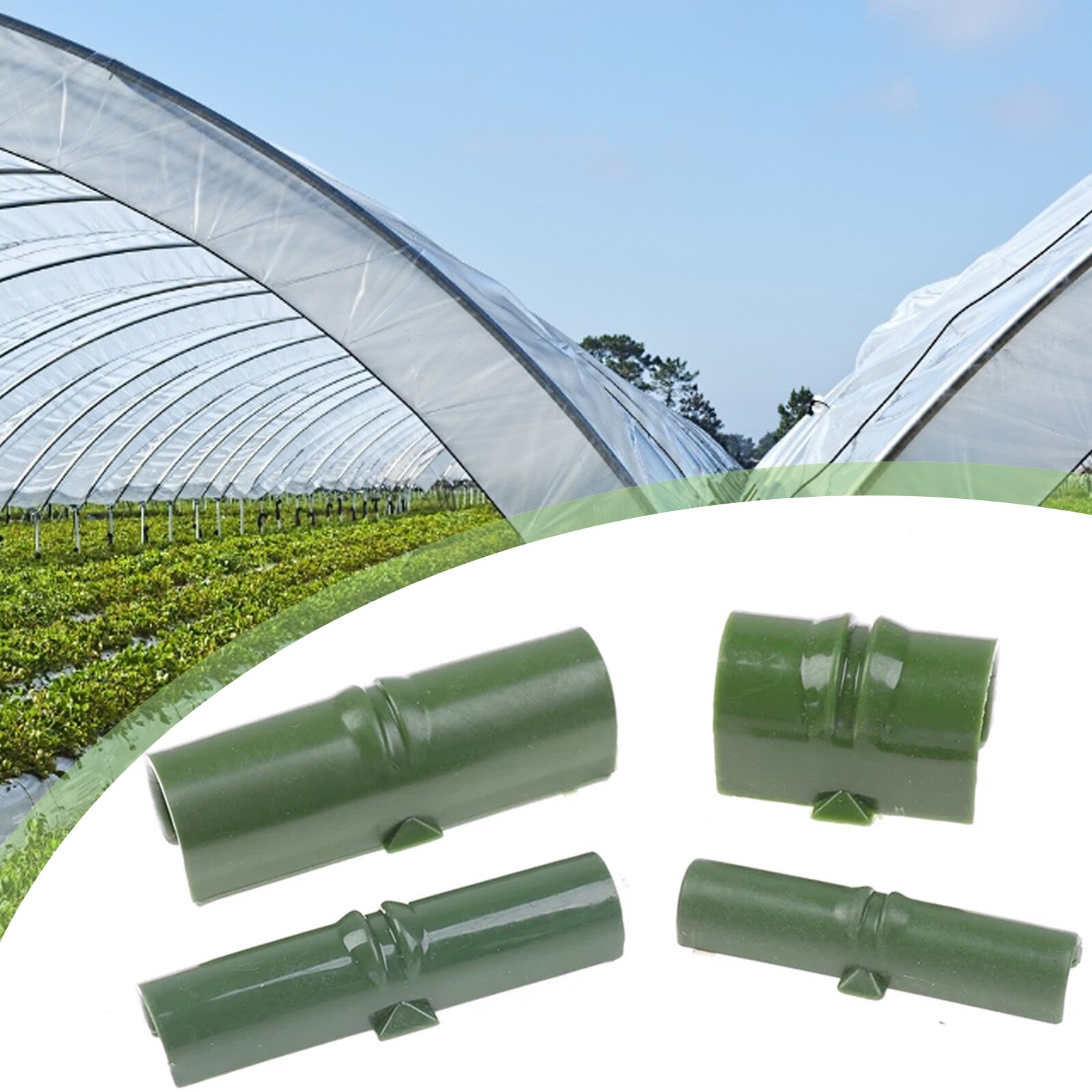 50Pcs Kas Frame Buis Film Klem Tuin Shading Mesh Accessoires Plastic Film Vaste Fittings Tuin Film Klem Gereedschap