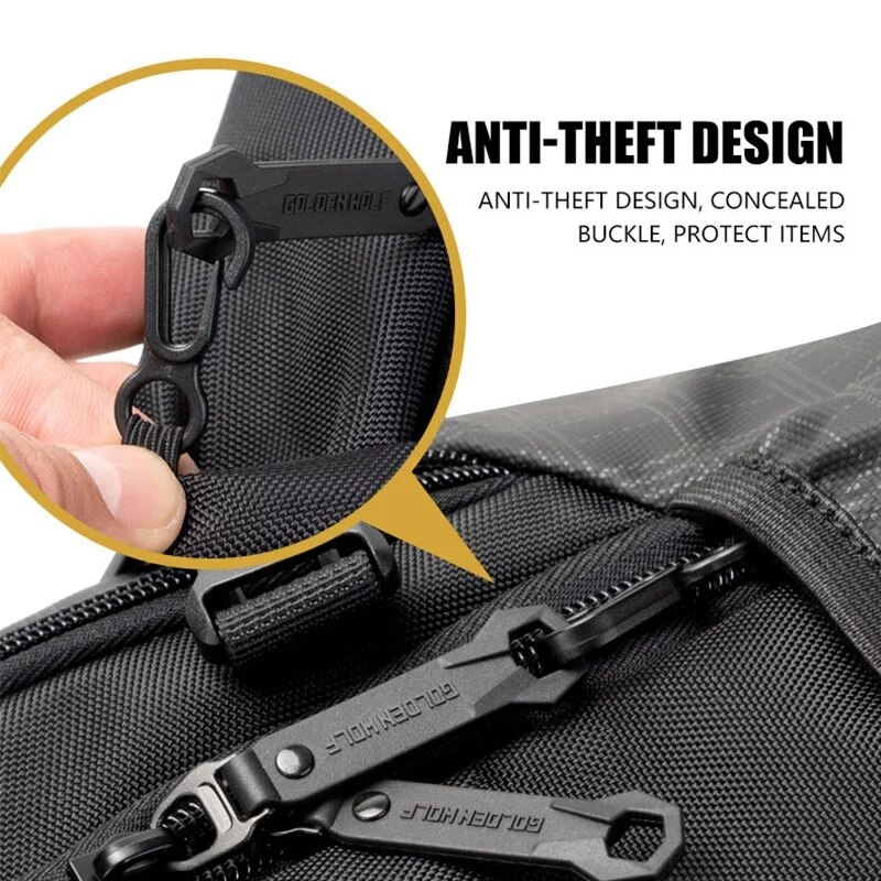 Mochila antirrobo para ordenador portátil para hombre, bolso ligero de gran capacidad para senderismo, Mochila escolar de viaje, novedad de