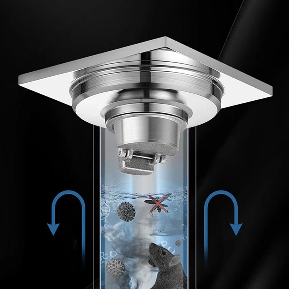 Afvoer Van De Vloer In De Douche, Gereedschappen Die Op Een Koperen Pijp Lopen Drijvende Worden Gehuld Verstelbaar Moersleutel Riool Image164921688