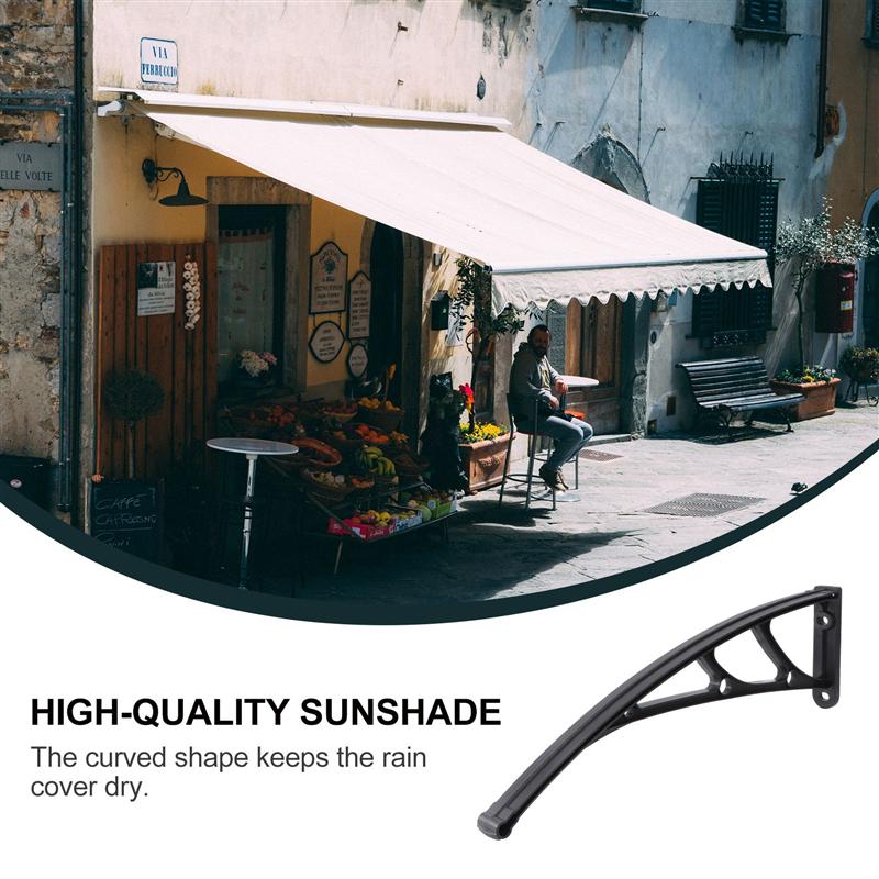2pc Awning Support Outdoor Balcony Replacement Window Eaves Doorway Awning Holder Awning Support Bracket for Sunshade Rain Cover