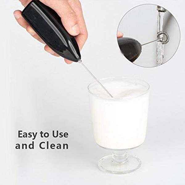 Milk Frother Handheld, Coffee Frother Battery Operated - Electric Whisk Coffee Stirrers, Milk Foamer, Mini Mixer Useful